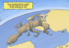 Cartoon: EU financial dive (small) by rodrigo tagged felix baumgartner skydive record european union financial crisis eu