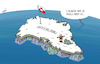 Cartoon: Greedland (small) by rodrigo tagged greenland,trump,usa,international,politics,island,arcticocean,northatlanticocean,strategy,military,defence,rawmaterials,oil,gas,nature,environment,arctic,donaldtrump