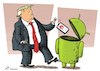 Cartoon: Huawaste (small) by rodrigo tagged huawei,trump,usa,us,china,washington,beijing,tech,trade,war,international,politics