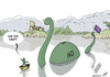 Cartoon: Loch Nope Monster (small) by rodrigo tagged scotland uk referendum independence eu europe no