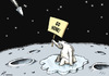 Cartoon: NASA finds ice on the moon (small) by rodrigo tagged nasa,ice,moon,water,global,warming,earth,nature