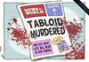 Cartoon: News from the Other World (small) by rodrigo tagged news,of,the,world,tabloid,newspaper,uk,rupert,murdoch