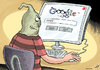 Cartoon: News stealing (small) by rodrigo tagged google,yahoo,search,engine,news,copyright