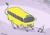 Cartoon: Public transport strike (small) by rodrigo tagged public,transport,bus,strike,work,drivers,protest