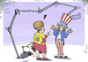 Cartoon: Secret America (small) by rodrigo tagged brazil,america,usa,us,united,states,spy,security,terrorism,privacy,dilma,rousseff,obama