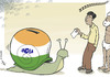 Cartoon: Snailections (small) by rodrigo tagged india,elections,voting,people,population,campaign