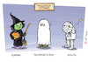Cartoon: Social Halloween (small) by rodrigo tagged halloween witch ghost mummy costumes social transportation housing health