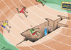Cartoon: The doping trap (small) by rodrigo tagged doping,sport,track,field,athletics,nandrolone,epo,hormon,drug