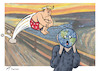Cartoon: The Post-electoral Scream (small) by rodrigo tagged donald trump elections presidential usa us unites states america president international relations diplomacy