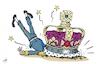 Cartoon: The weight of the crown (small) by rodrigo tagged uk britain king charles reign coronation crown britons england scotland ireland monarchy europe royal family politics international