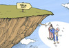 Cartoon: US Fiscal Cliff (small) by rodrigo tagged usa,united,states,economy,fiscal,cliff,taxes,president,barack,obama,democratic,party