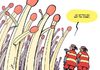 Cartoon: Wildfire season (small) by rodrigo tagged wild,fire,summer,heat,forest,hose,firefighter,fireman,firemen