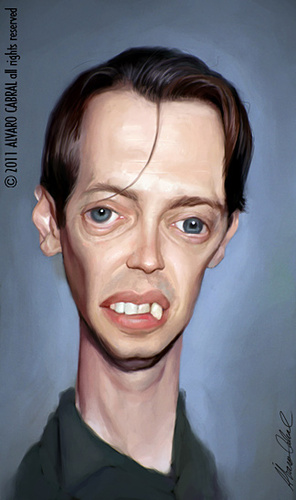 Cartoon: Steve Buscemi (medium) by alvarocabral tagged caricature