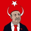 Cartoon: Erdogan (small) by Rainer Demattio tagged atatürk,demokratie,flagge,fahne,erdogan,istambul,karikatur,land,politik,politiker,recep,tayyip,teufel,türkei,halbmond,präsident