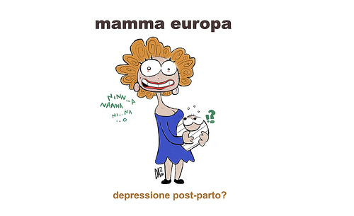 Cartoon: mamma europa (medium) by dan8 tagged europa,depressione