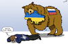 Cartoon: Playing Dead (small) by cartoonistzach tagged ukraine,russia,nato