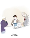 Cartoon: Bare für Rares (small) by GYMMICK tagged corona,toilettenpapier,virus,hamsterkäufe,klopapier,lichter,bares,für,rares,vorräte,einkaufen,krise