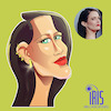 Cartoon: caricature of Eva Green (small) by Gamika tagged cartcature