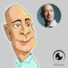 Cartoon: caricature of Jeff Bezos (small) by Gamika tagged caricature,of,jeff,bezos
