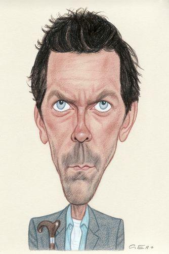 Cartoon: Hugh Laurie (medium) by Gero tagged caricature