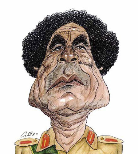 Cartoon: Muammar al-Gaddafi (medium) by Gero tagged caricature