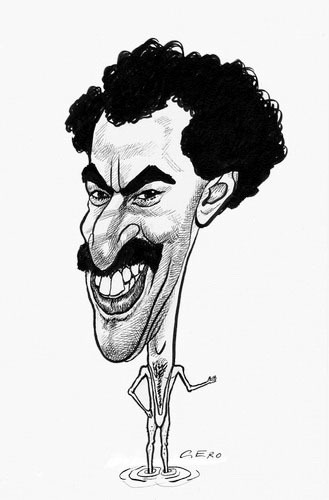 Cartoon: Sacha Baron Cohen (medium) by Gero tagged caricature