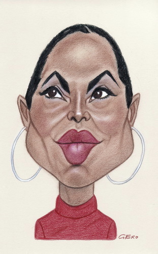 Cartoon: Sade Adu (medium) by Gero tagged caricature