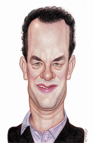 Cartoon: Tom Hanks (medium) by Gero tagged caricature