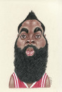 Cartoon: James Harden (small) by Gero tagged caricature