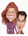 Cartoon: Will and Grace (small) by Gero tagged caricature