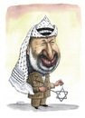 Cartoon: Yasser Arafat (small) by Gero tagged caricature