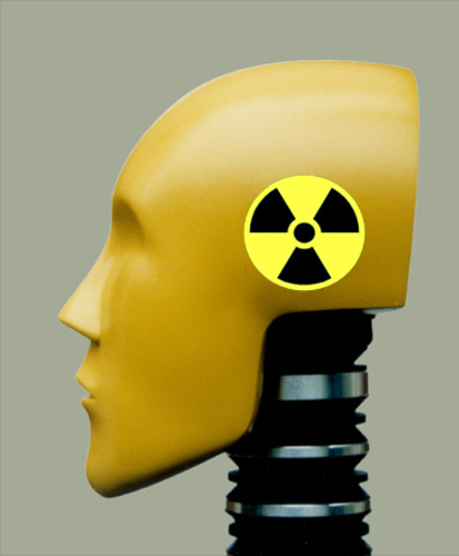 Cartoon: nuclear dummy (medium) by tanerbey tagged nuclear,dummy