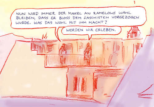 Cartoon: Thüringer Wahl (medium) by Bernd Zeller tagged thüringen