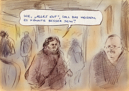 Cartoon: Verfänglich (medium) by Bernd Zeller tagged meinung