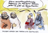 Cartoon: Streichung von Terrorliste (small) by Bernd Zeller tagged taliban,terror,regietheater