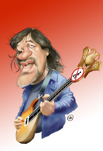 Cartoon: EMIR KUSTURICA -NEMANJA (medium) by Nenad Vitas tagged sarajevo,yugoslavia,srbija,bosna,film