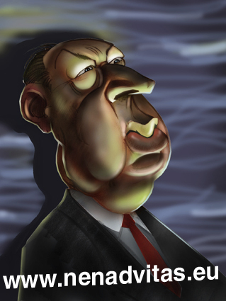 Cartoon: Hitchcock (medium) by Nenad Vitas tagged horor,psiho,film