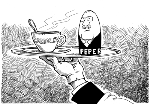 Cartoon: Mr. Peper (medium) by Nenad Vitas tagged europ,union,vaclav,klaus