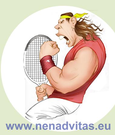 Cartoon: Rafael Nadal (medium) by Nenad Vitas tagged tenis,grand,slam,spain,rafi