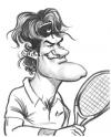 Cartoon: Roger Federer (small) by Nenad Vitas tagged tenis,grand,slam,schwitzerland
