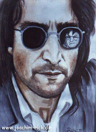 Cartoon: John Lennon - WHY? (medium) by Portraits-Karikaturen tagged john,lennon,mark,david,chapman,musiker,beatles,portrait,portraits,portraitzeichnung,aquarell