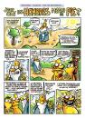 Cartoon: Los hombres mean de pie. 1 (small) by Bernal tagged comic,comix,bernal,humor,adan,eva,man,woman,god,religion
