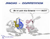 Cartoon: Rüsselhase Macho Competition (small) by Charmless tagged rüsselhase,hase,alice,schwarzer,macho