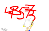 Cartoon: Disney schreibt rote Zahlen (small) by Fish tagged disney,zahlen,rote,verlust,walt,hollywod,corona,pandemie,umsatz,umsatzrückgang,zuschauer,vergnügung,gewinn