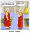 Cartoon: Buddhist Compliment (small) by noodles tagged buddhism