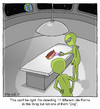 Cartoon: Hot Dog (small) by noodles tagged hot,dog,aliens,earth,scan,spaceship