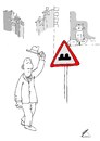 Cartoon: sign (small) by Pinella tagged hut,katze,schild