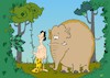 Cartoon: Tarzan (small) by Pinella tagged dschungel,tarzan,elefant