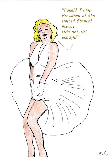 Cartoon: Marilin (medium) by Stefan von Emmerich tagged donald,trump,dump,corona
