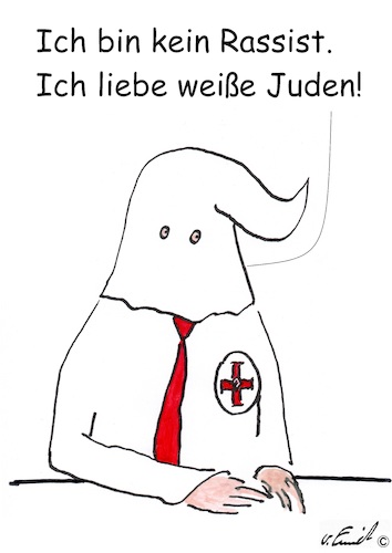 Cartoon: Rassismus (medium) by Stefan von Emmerich tagged vote,him,away,donald,trump,dump,president,america,the,liar,tweets,tonight